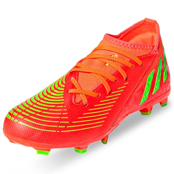 adidas Jr. Predator Edge.3 FG Soccer Cleats (Solar Red/Team Solar Yellow)