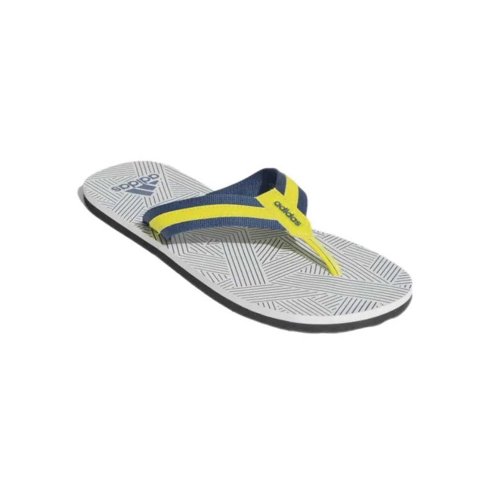 Adidas Men's Hurtle Flip Flops Slipper (Mystery Blue/Acid Yellow/Cloud White)