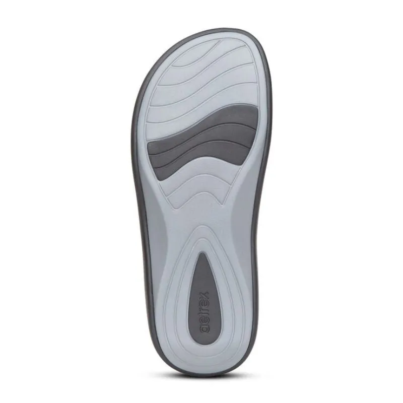 Aetrex Maui Black Women's Flips