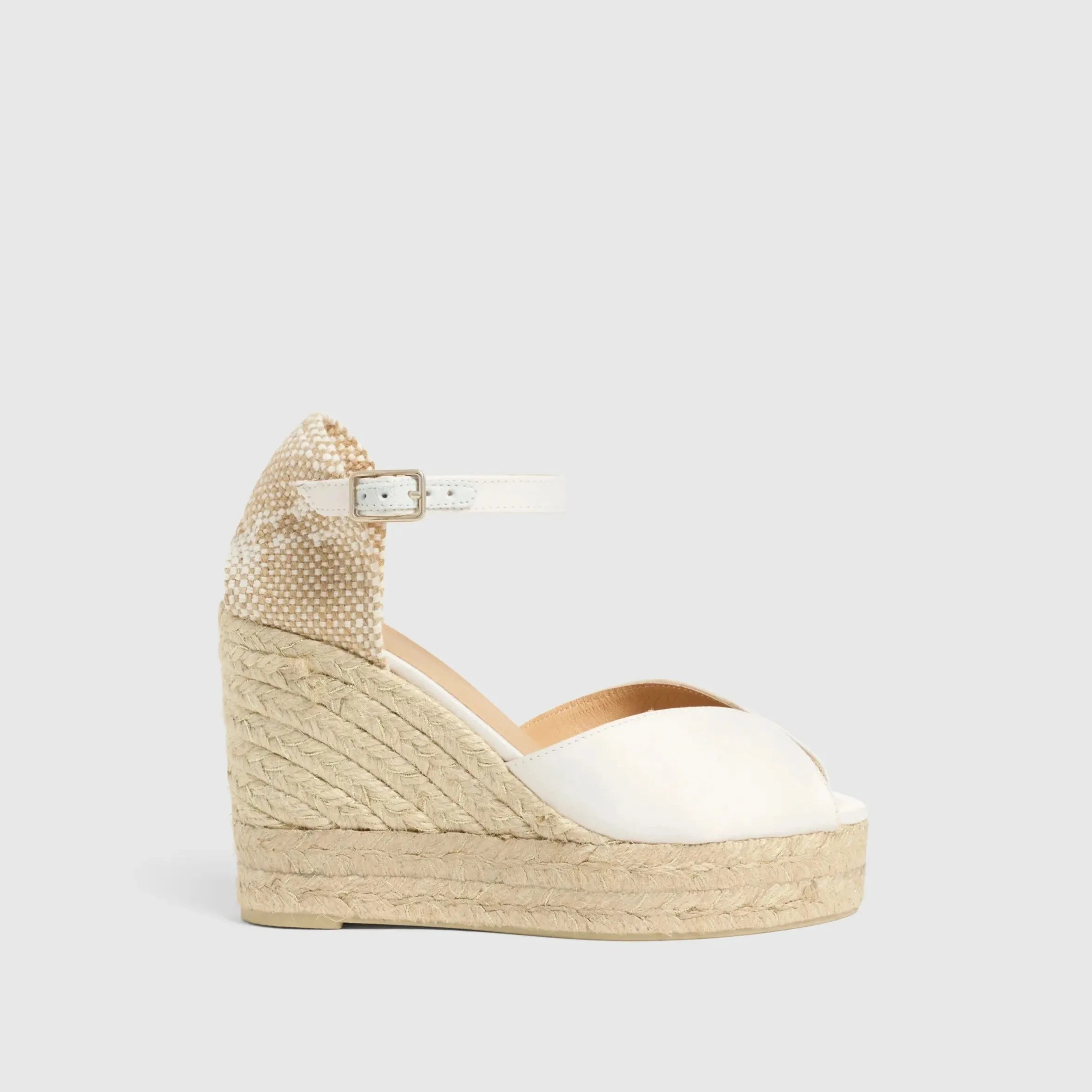 Bianca Wedge White Espadrille