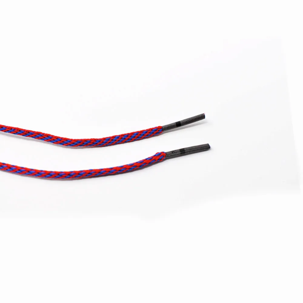 Blue & Red Athletic Oval Golf Laces