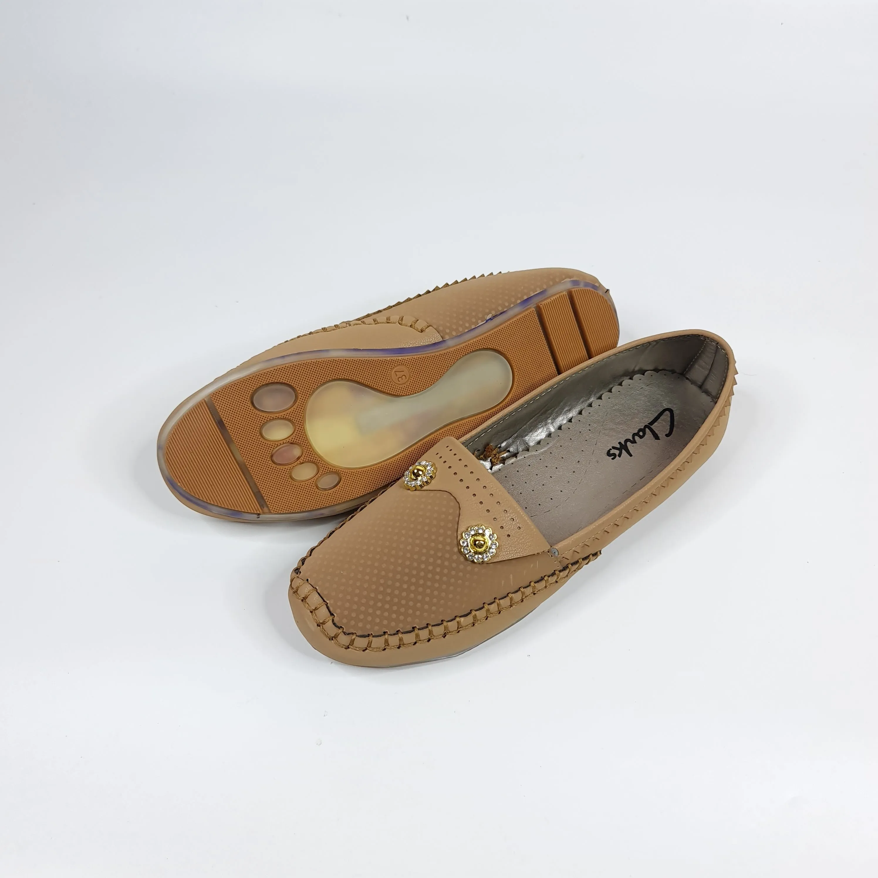 Buckle Suede Moccasins