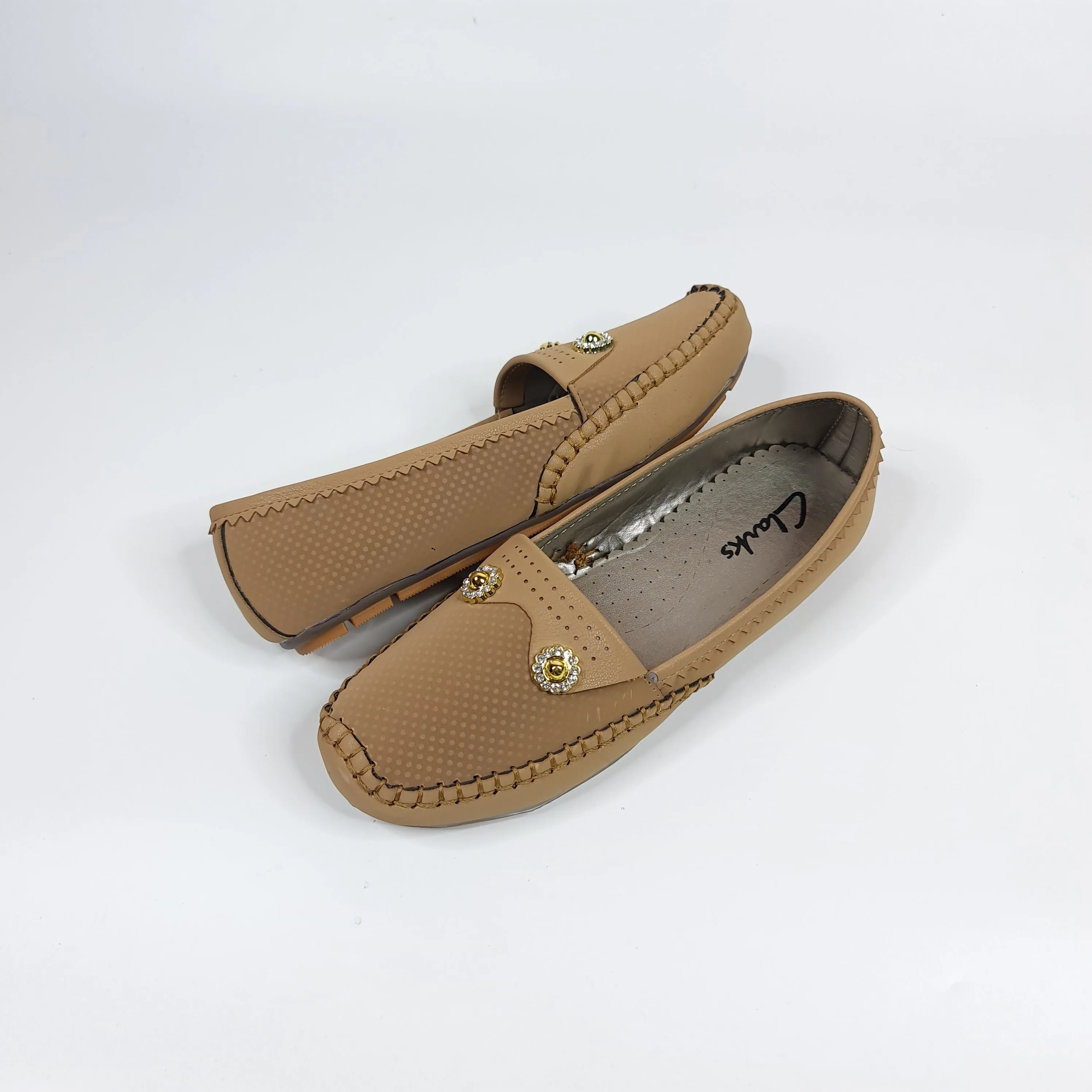 Buckle Suede Moccasins