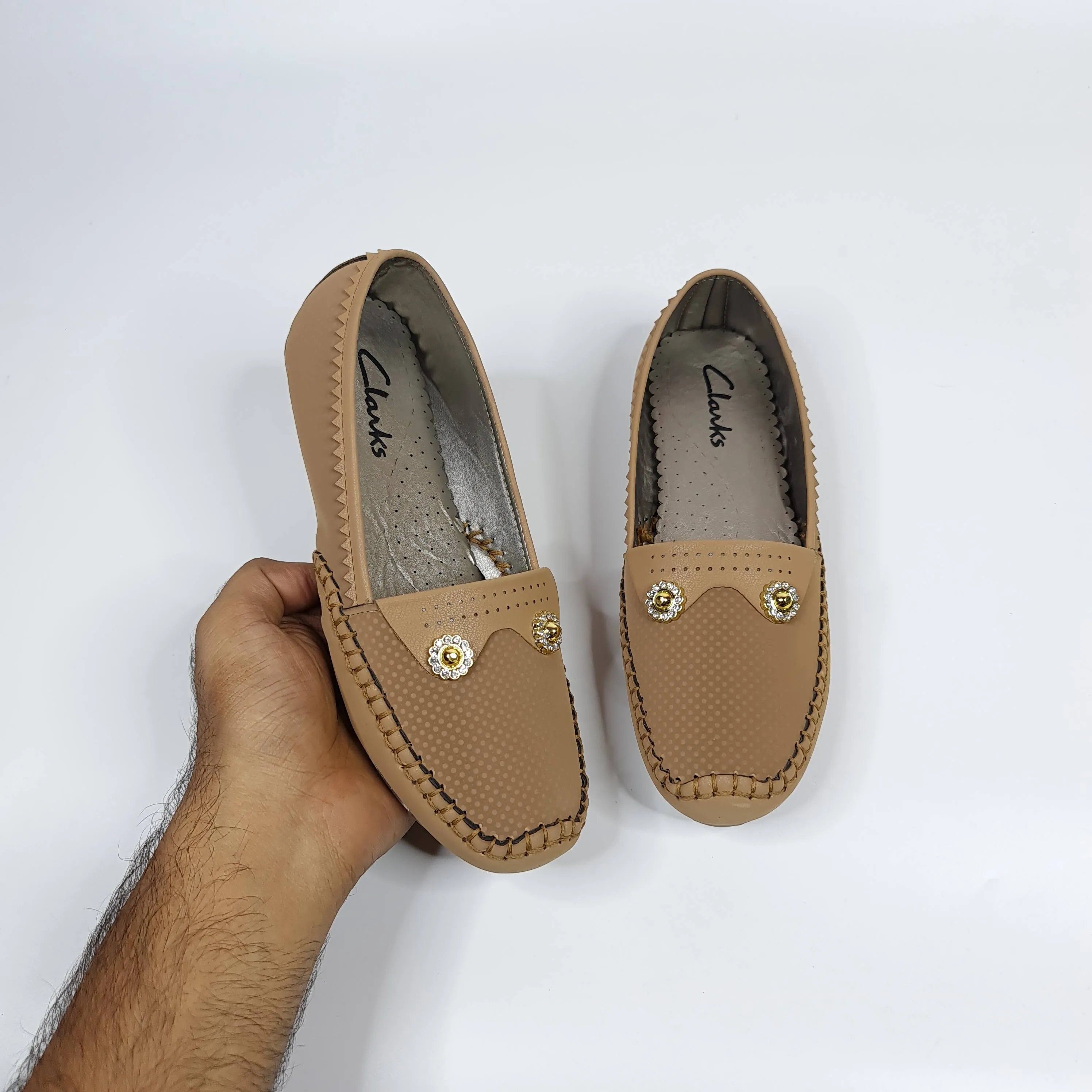 Buckle Suede Moccasins