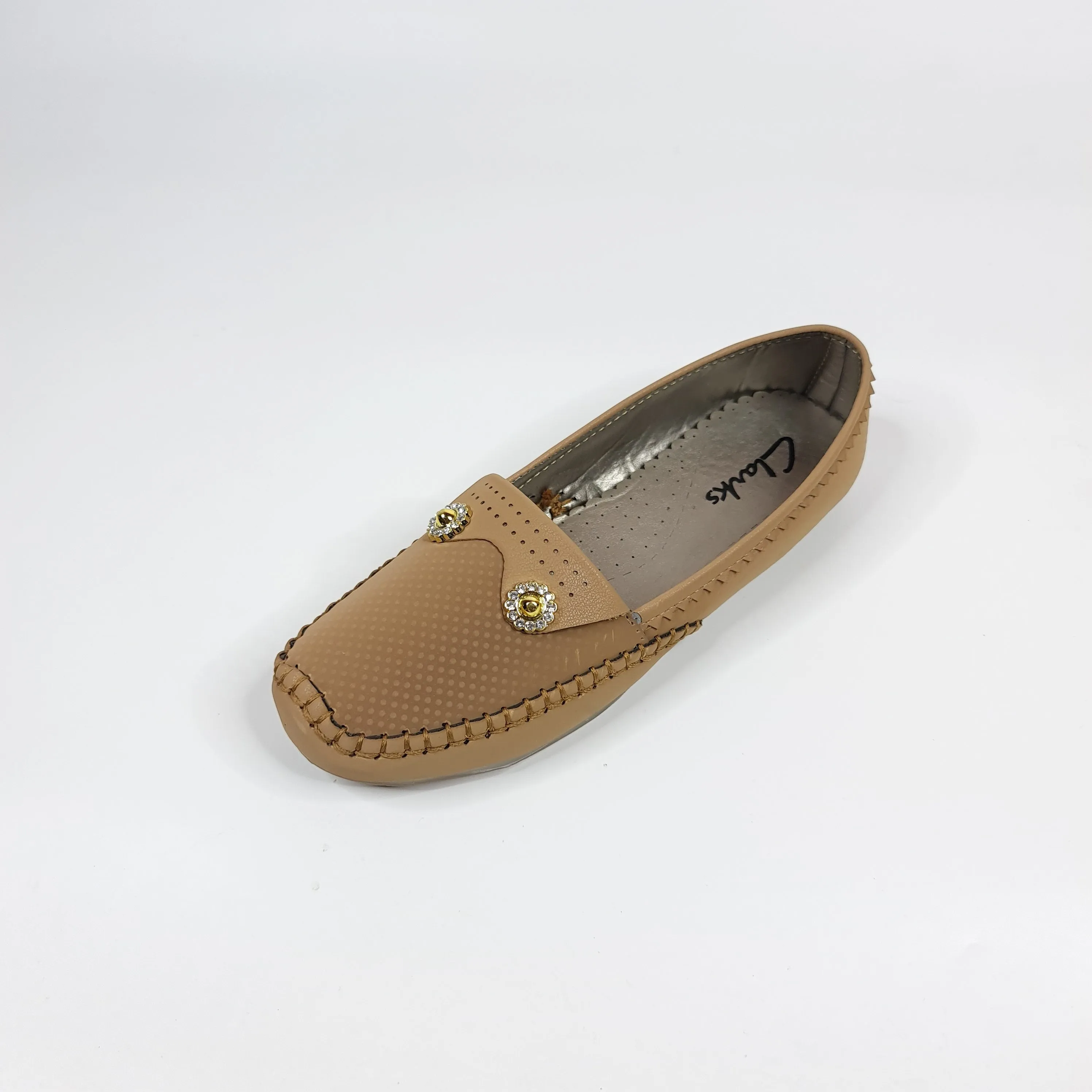 Buckle Suede Moccasins