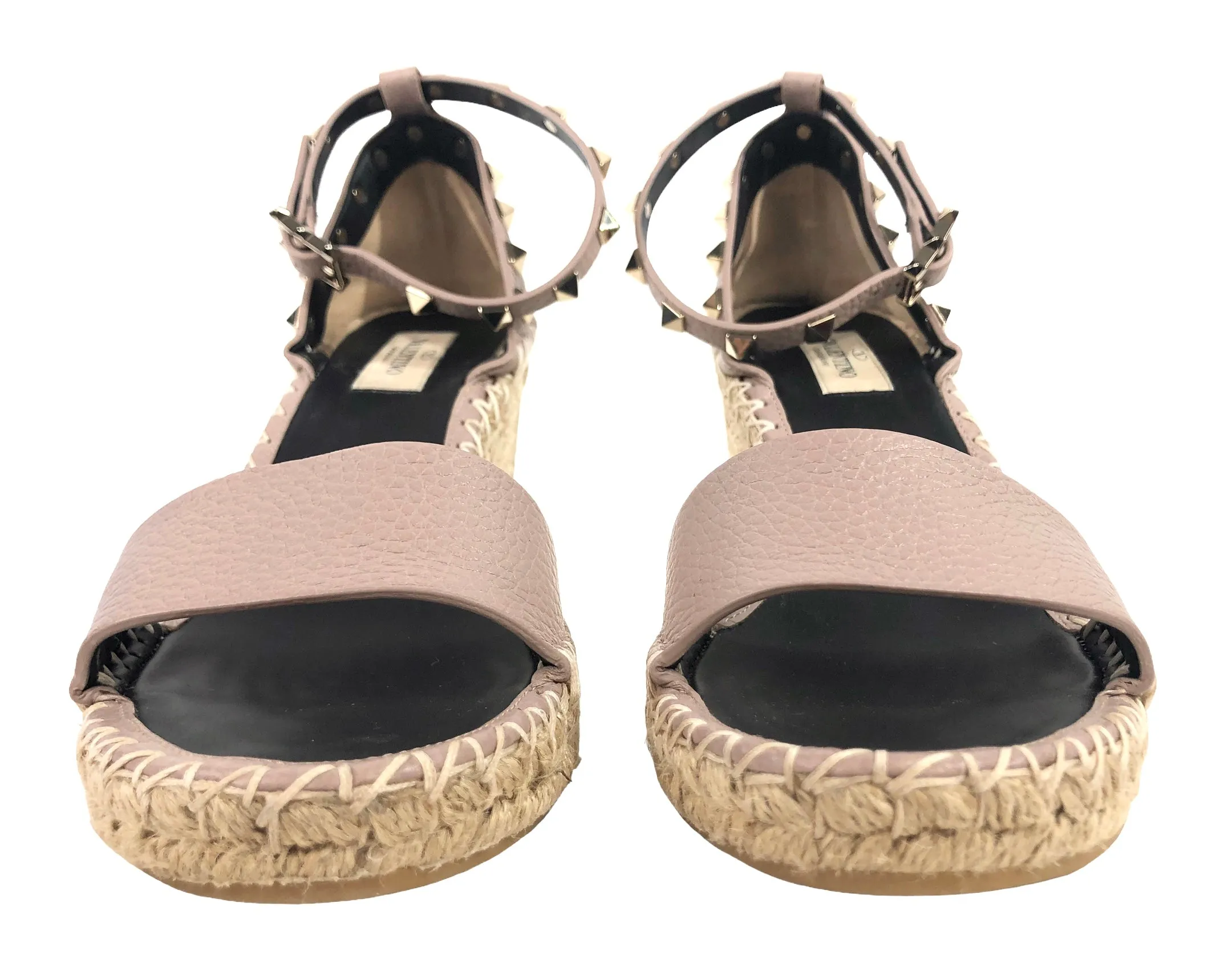 Double Rockstud Wedge Sandal | Size US 8.5 - IT 39