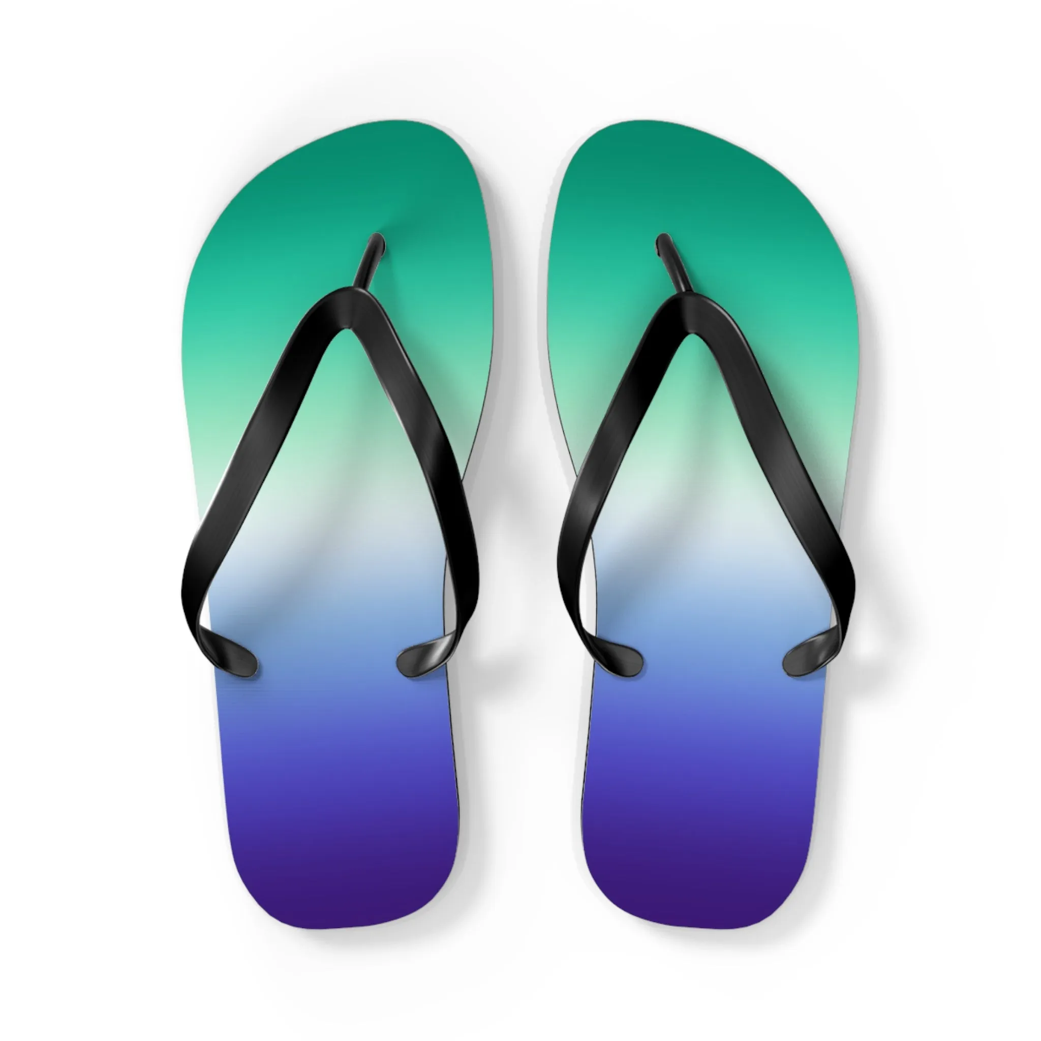 Gay Male Vincian Pride Ombre Flip Flops