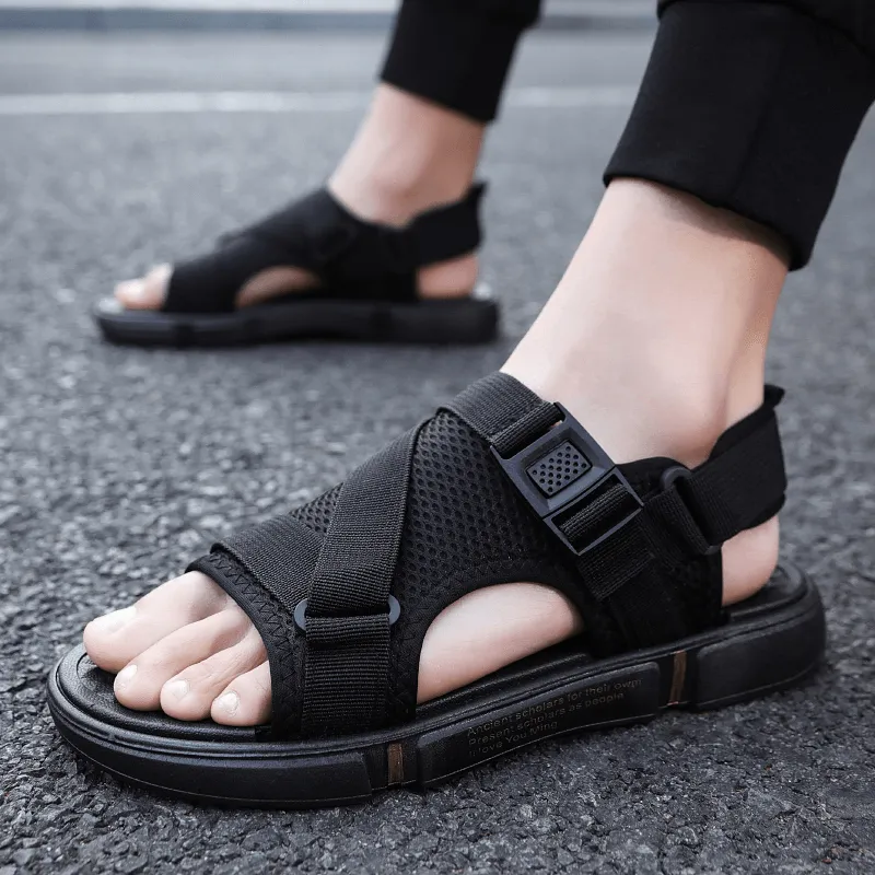 kkboxly kkboxly Men Two-Ways Breathable Opened Non-Slip Casual Beach Sandals