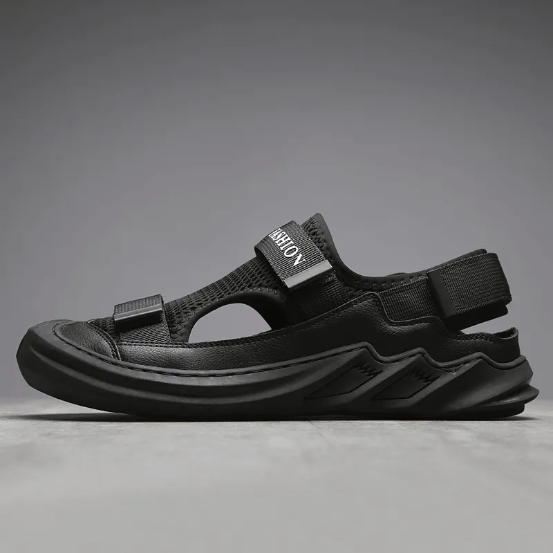 kkboxly kkboxly Men's Outdoor Breathable Mesh Sandals with Non-Slip Sole for Comfort and Safety