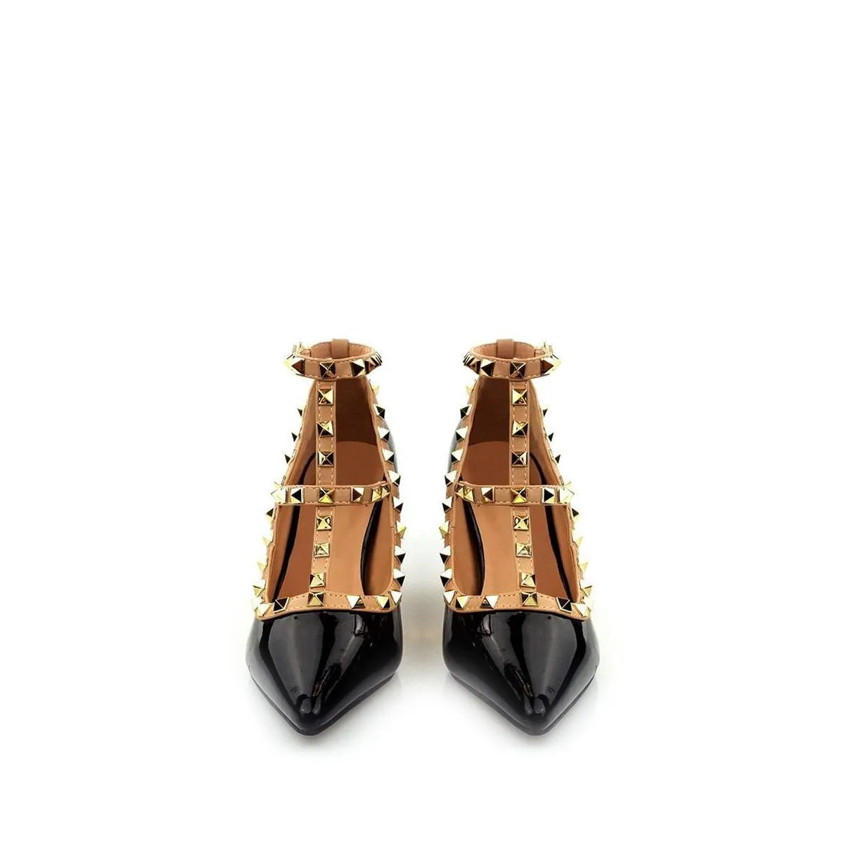 Margo Anklestrap T-Bar Studded Court