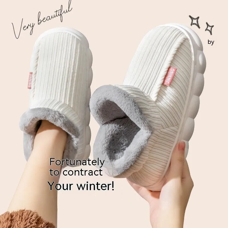 Men's And Women's Fashion Home Indoor Non-slip Warm Slippers