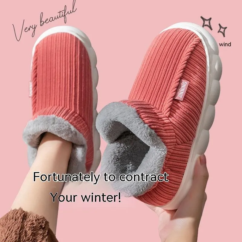 Men's And Women's Fashion Home Indoor Non-slip Warm Slippers