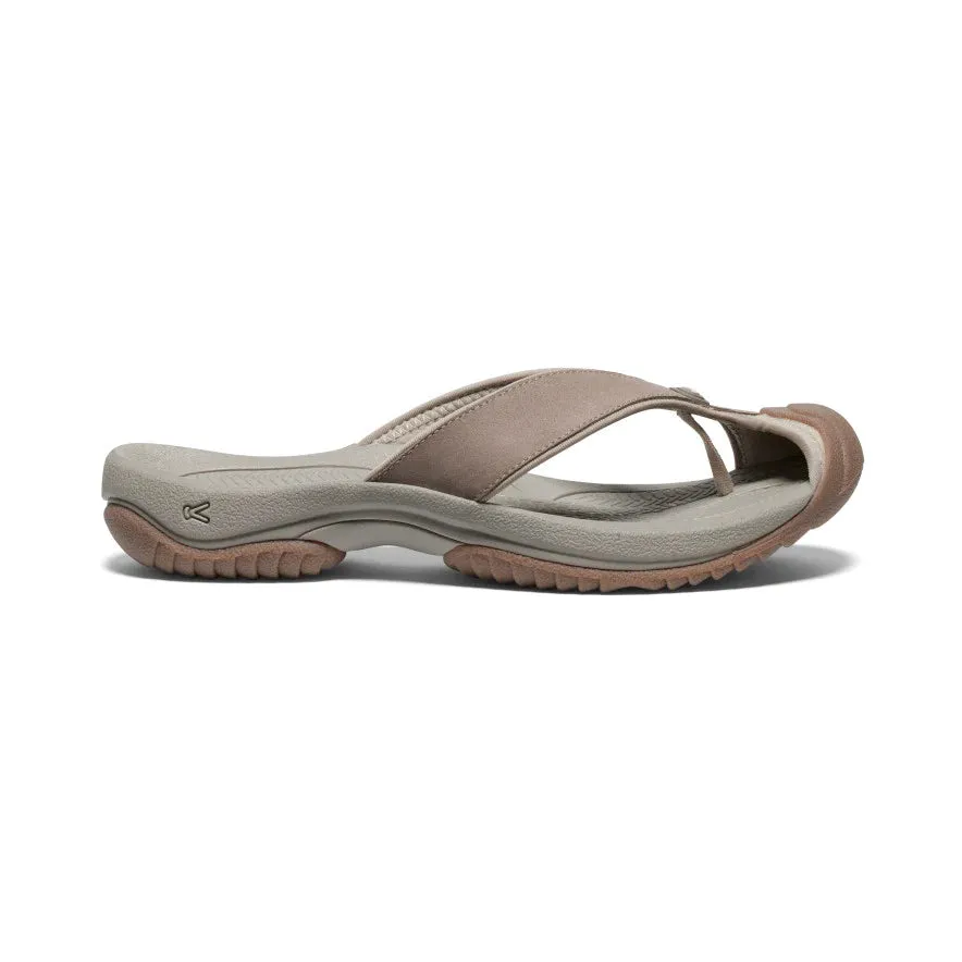 Men's Keen Waimea Leather Flip Flop Color: Brindle Birch