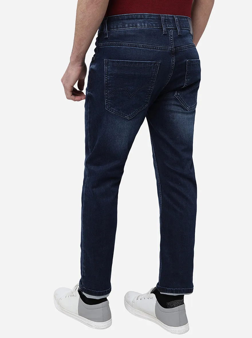 Mid Night Blue Washed Slim Fit Jeans | JadeBlue