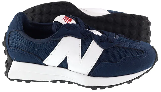 New Balance Trainers Kids 327 Bungee Lace Natural Indigo White