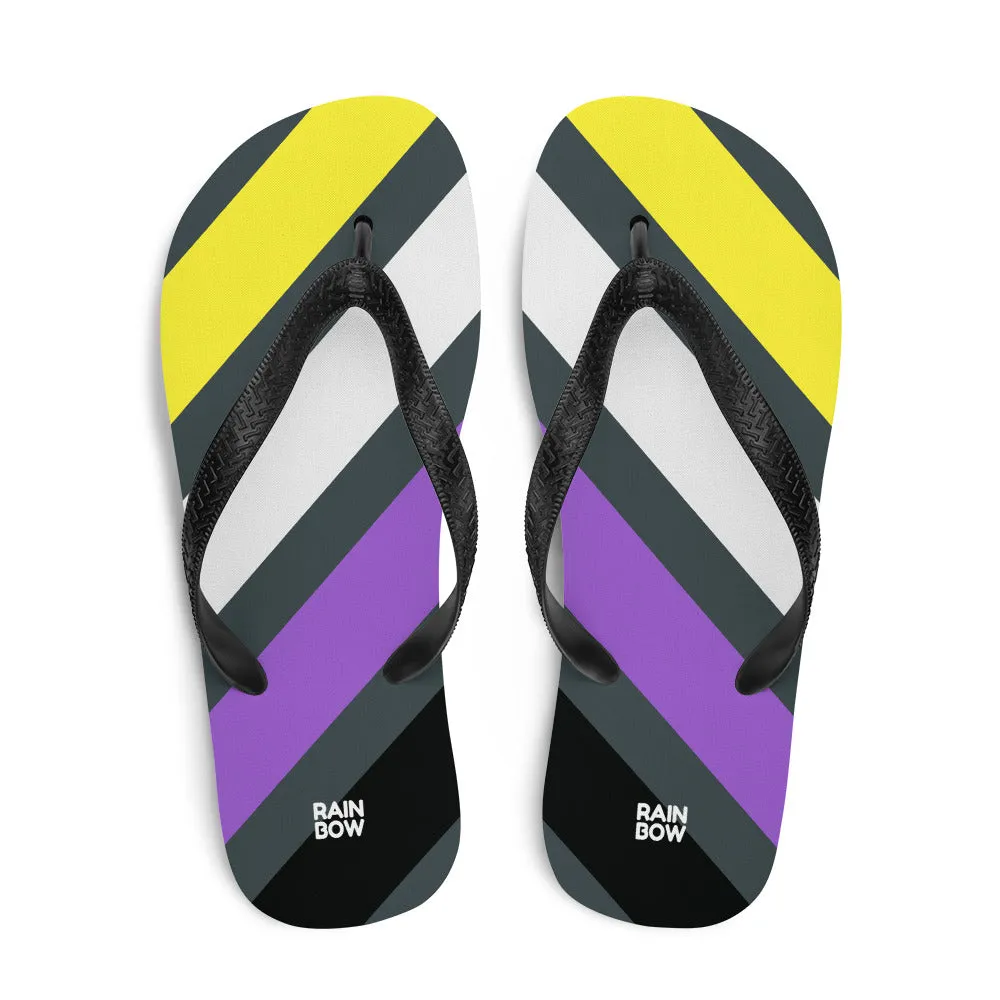 Non-Binary Diagonal Stripes Flip-Flops