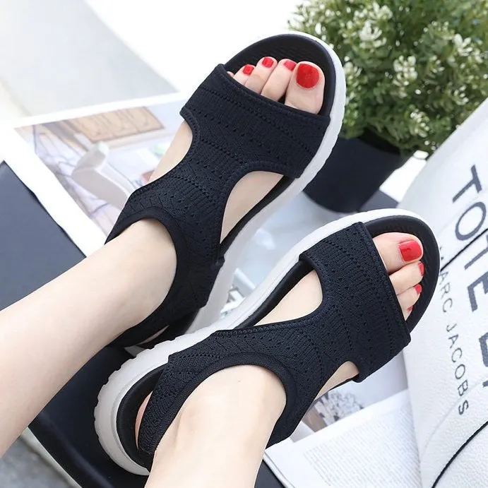 OCW Walking Orthopedic Sandals For Women Cut-out Sleeve Mesh Beach Sandals