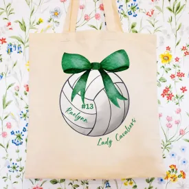 Personalized Volleyball Tote Bag