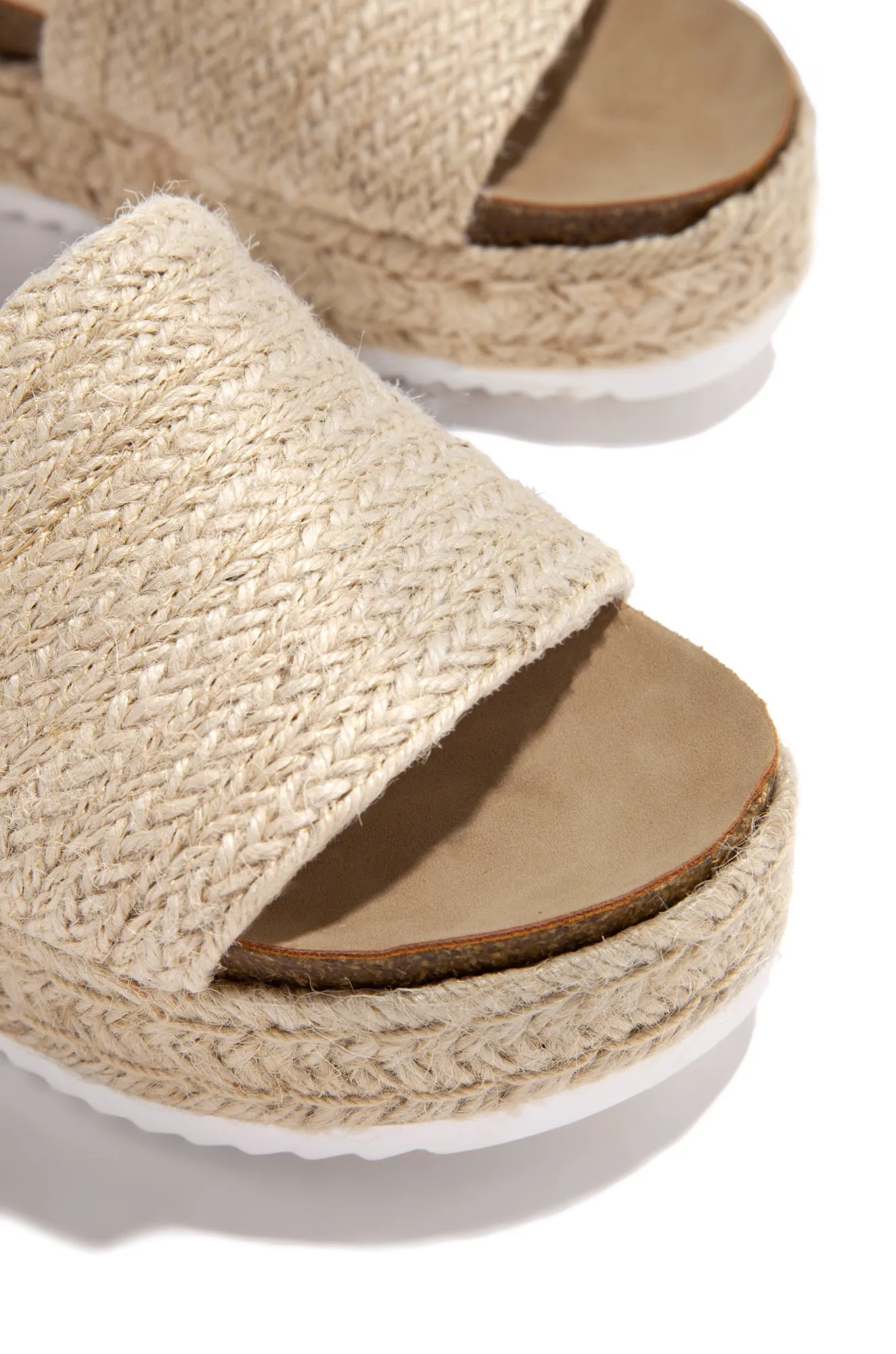 Puerto Nuevo Platform Espadrille Sandals - Nude