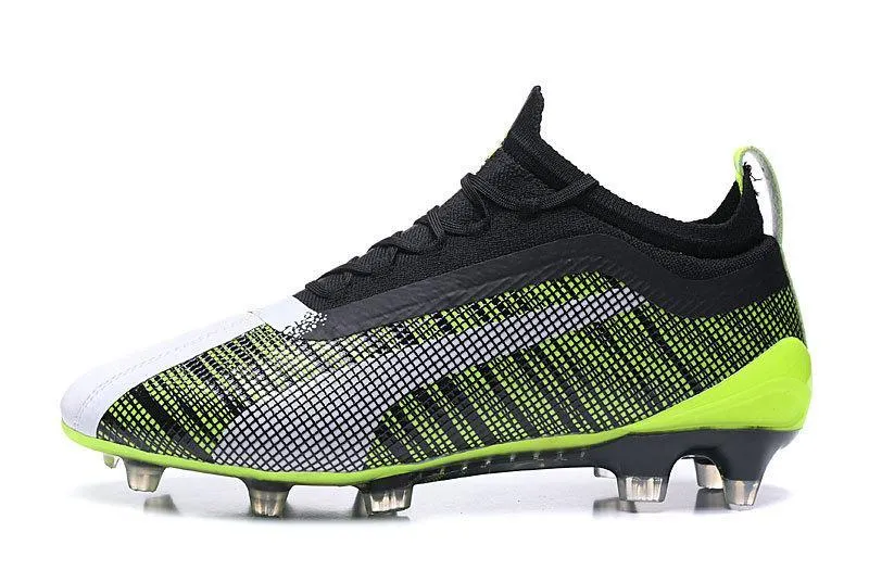 Puma One 5.1 FG AG Soccers Cleats Shoes Green Black