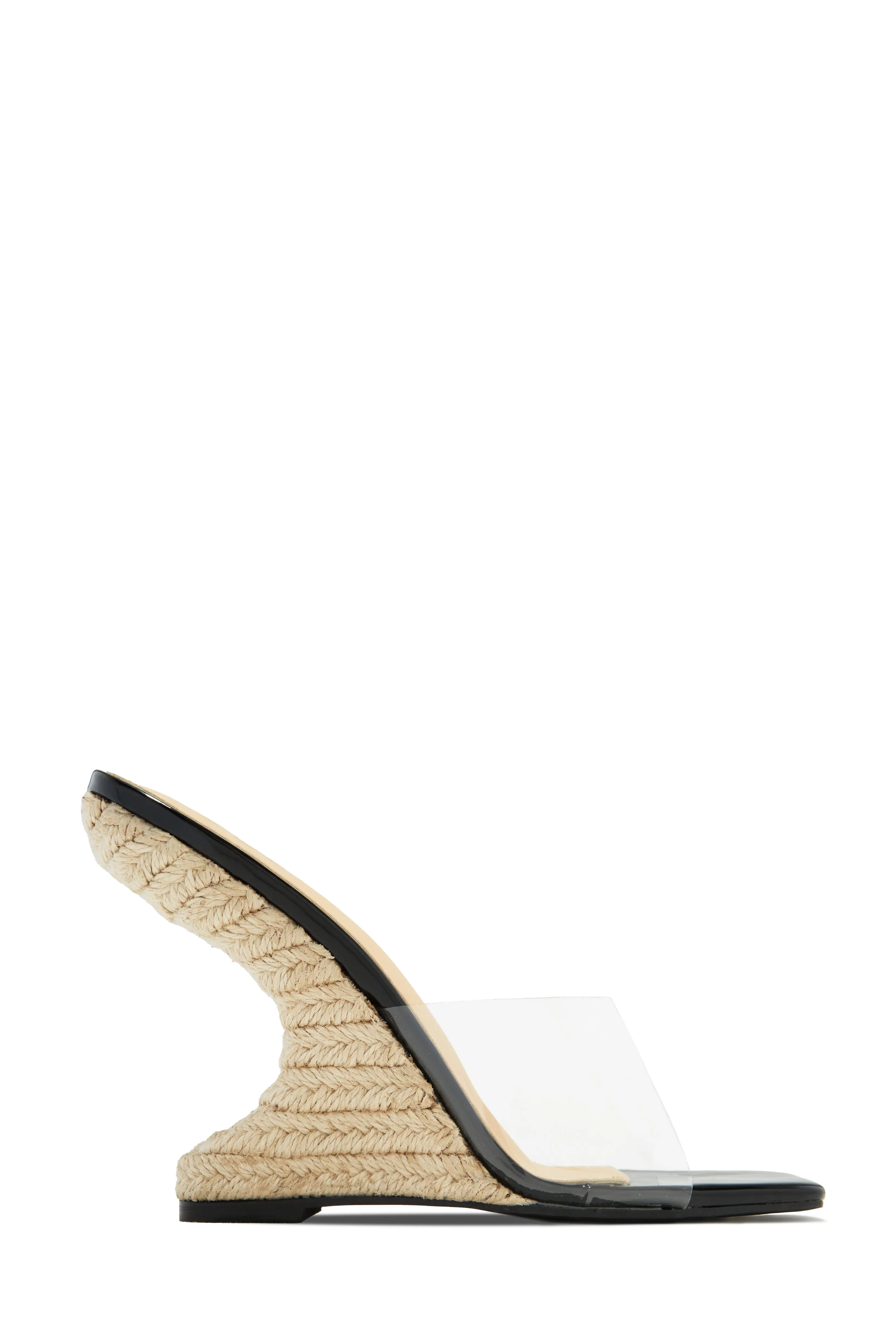 Seamara Wedge Heel Mules - Nude