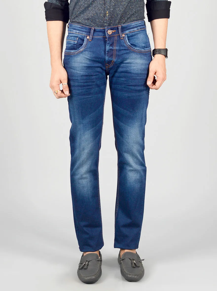 Slate Blue Washed Slim Fit Jeans | JadeBlue