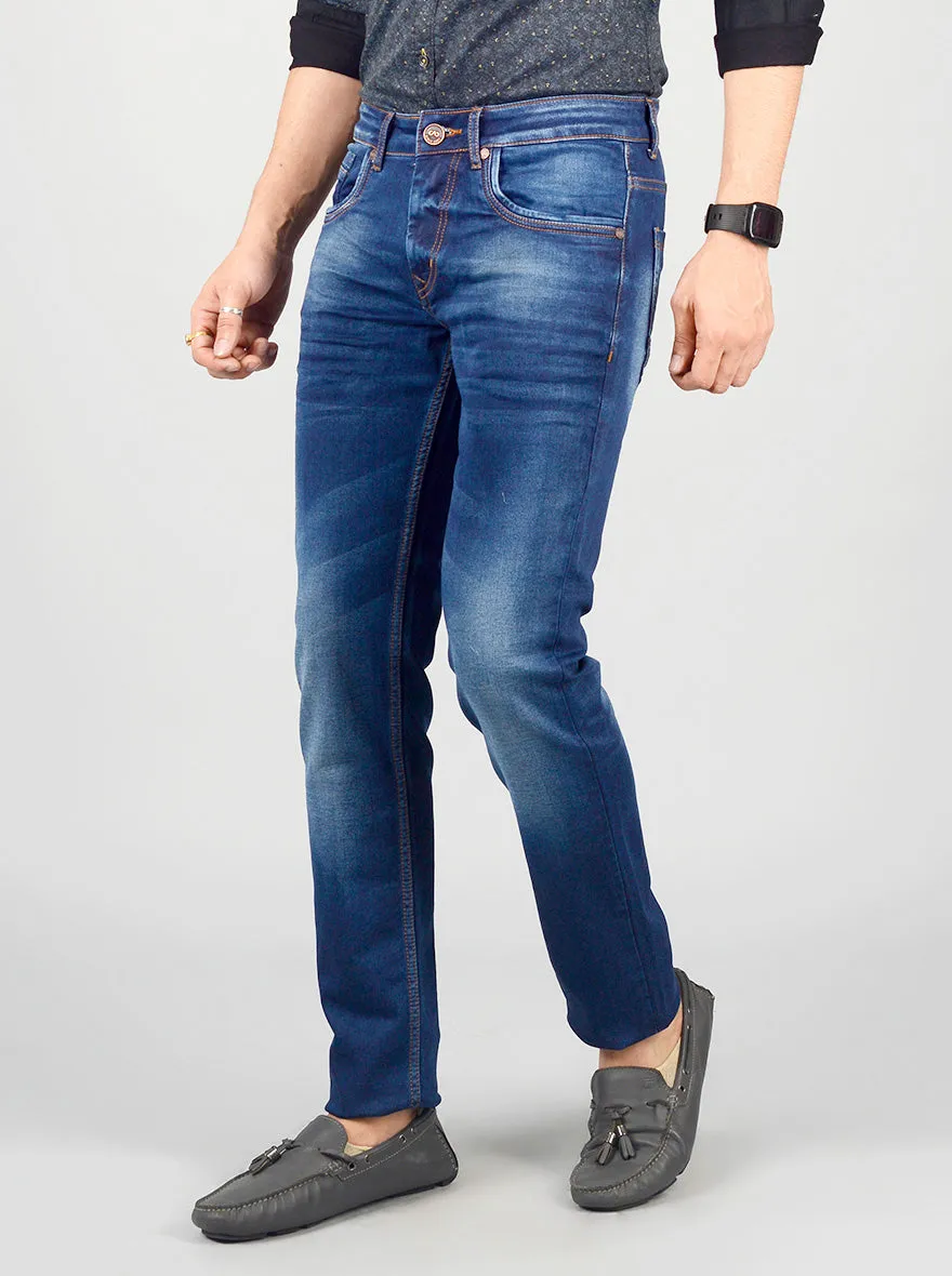 Slate Blue Washed Slim Fit Jeans | JadeBlue