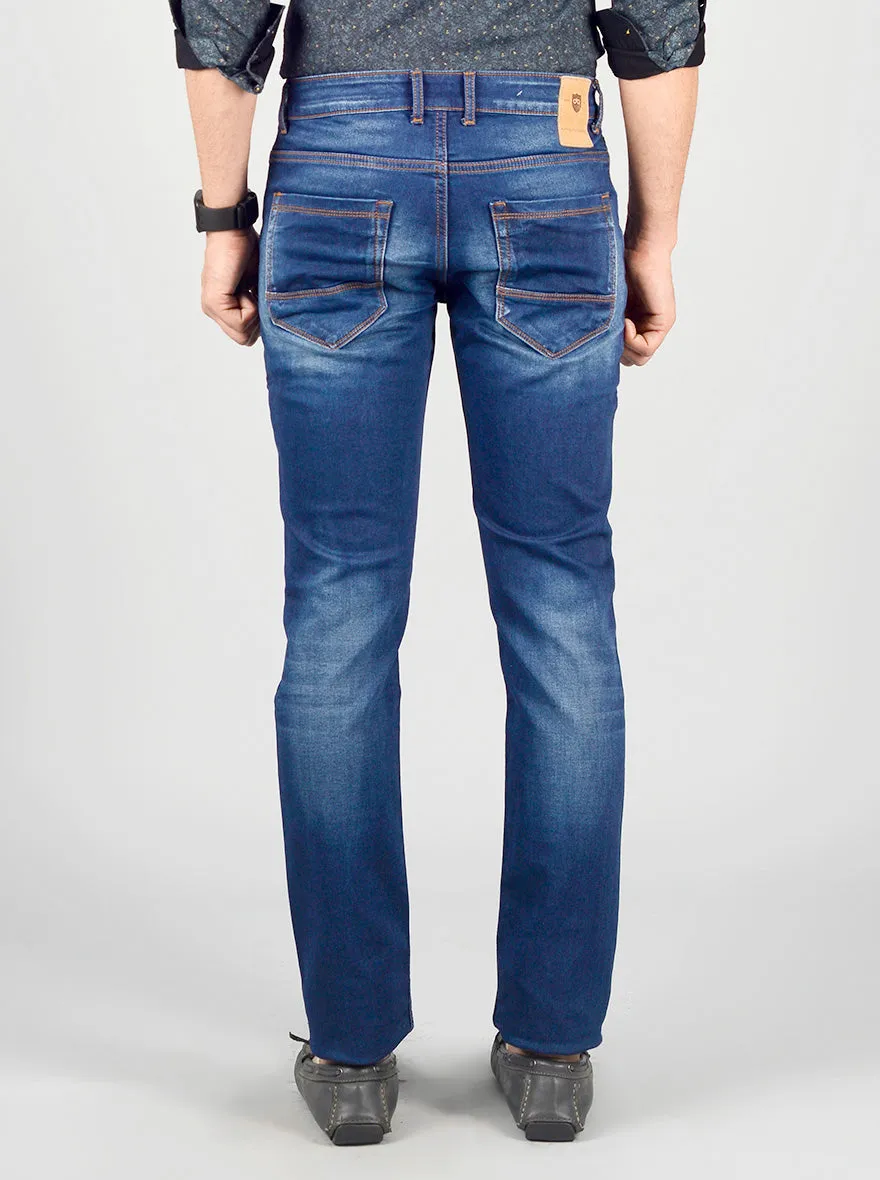 Slate Blue Washed Slim Fit Jeans | JadeBlue