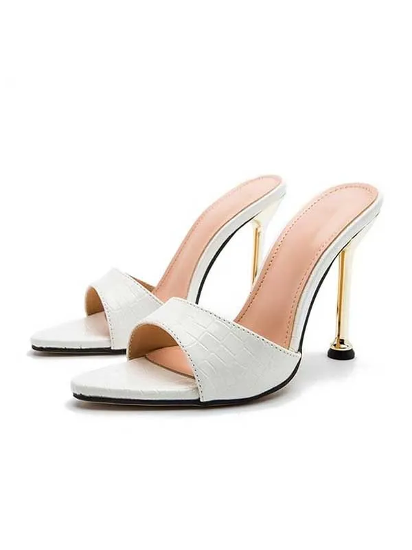 Toleet Pointed Toe Slip-On Stiletto Heels