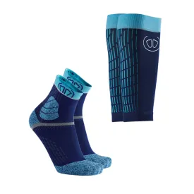 Trail Protect socks   Ultralight Run Calf sleeves Blue/Turquoise