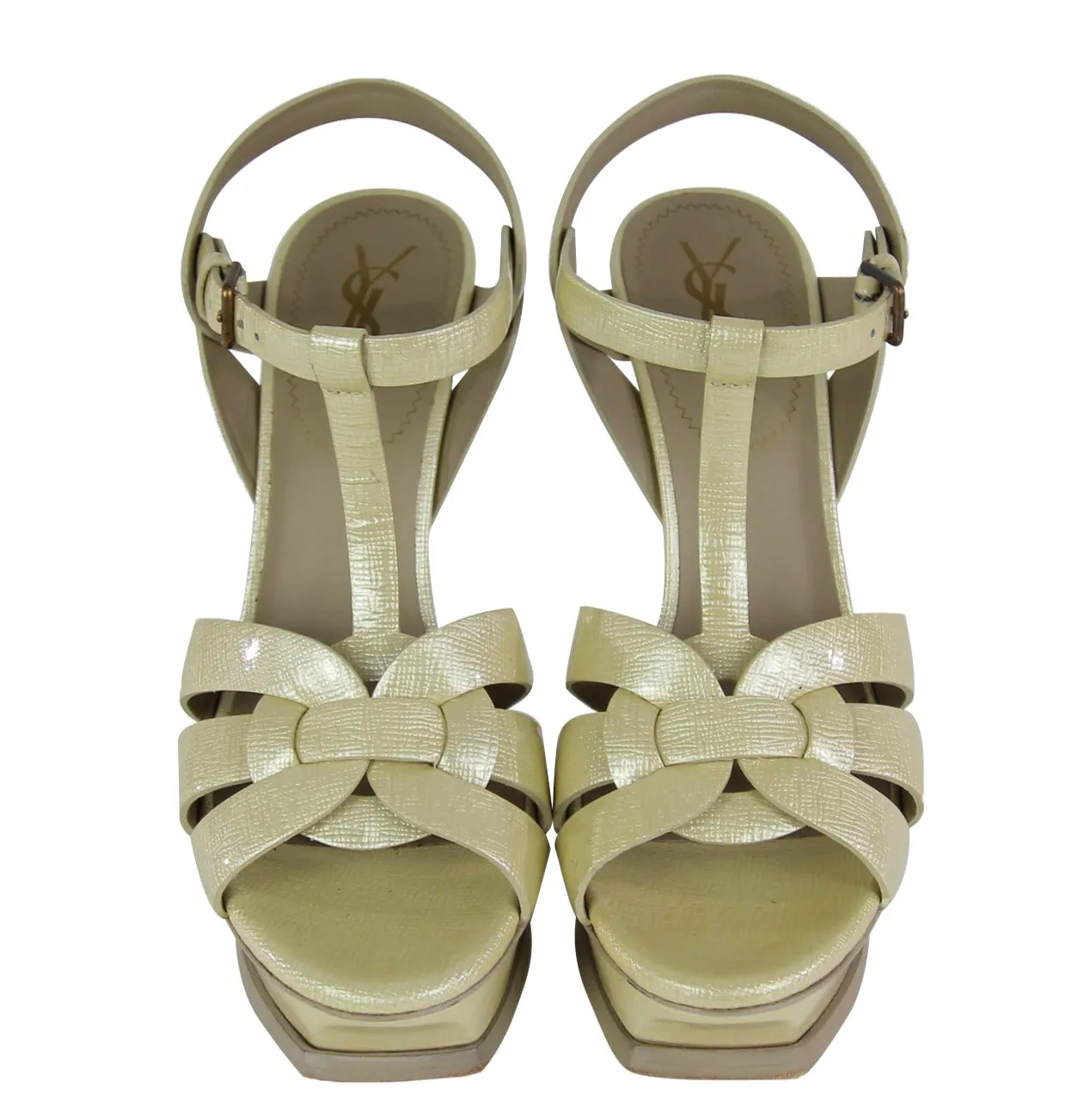 Tribute Leather Platform Sandals | Sz. 8/38