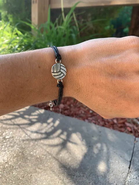 Volleyball Black Bracelet