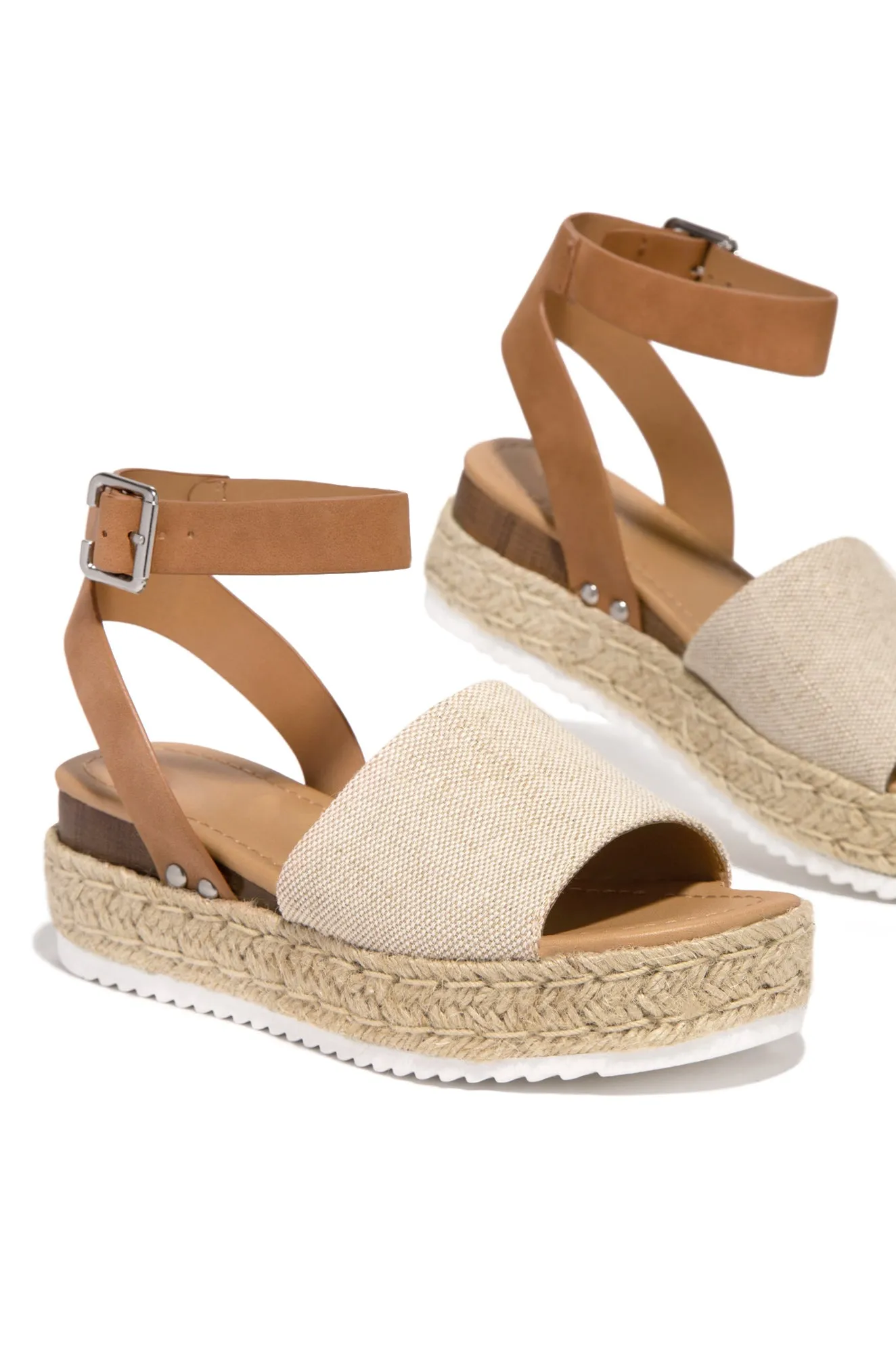 Voyage Platform Espadrille Sandals - Burlap