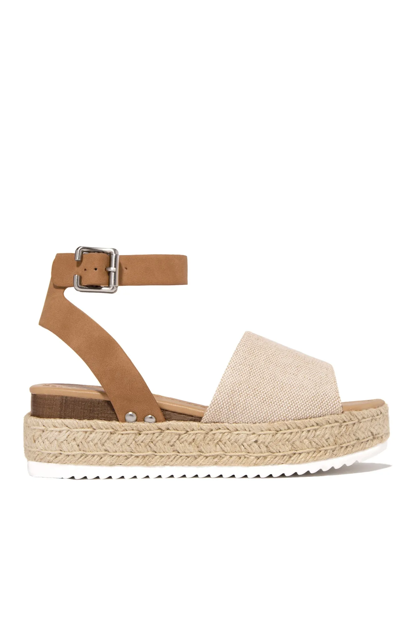 Voyage Platform Espadrille Sandals - Burlap