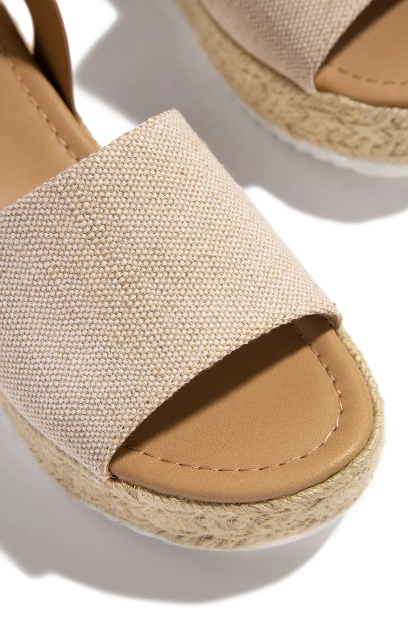 Voyage Platform Espadrille Sandals - Burlap