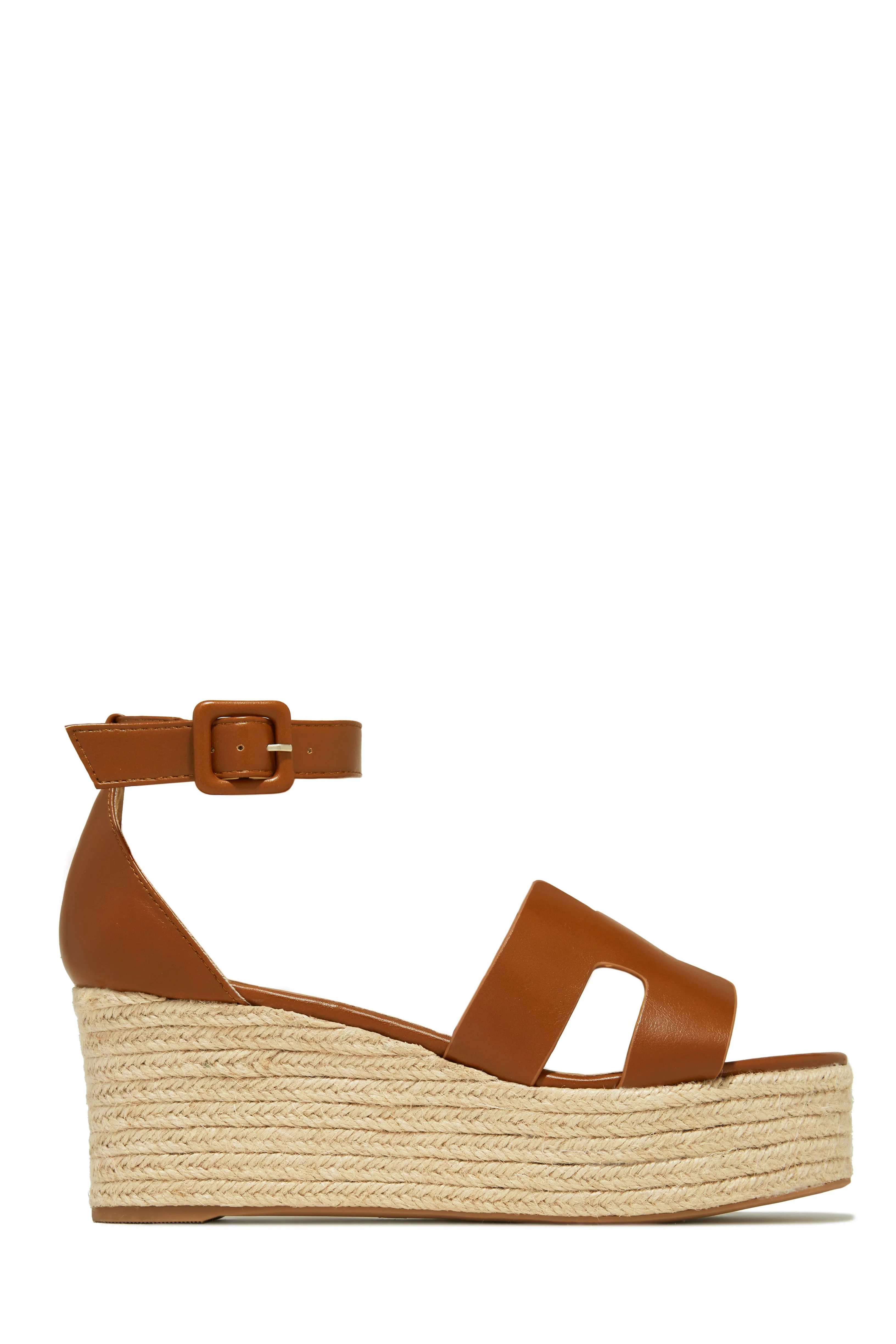 Weekend Cruise Espadrille Platform Sandals - Black