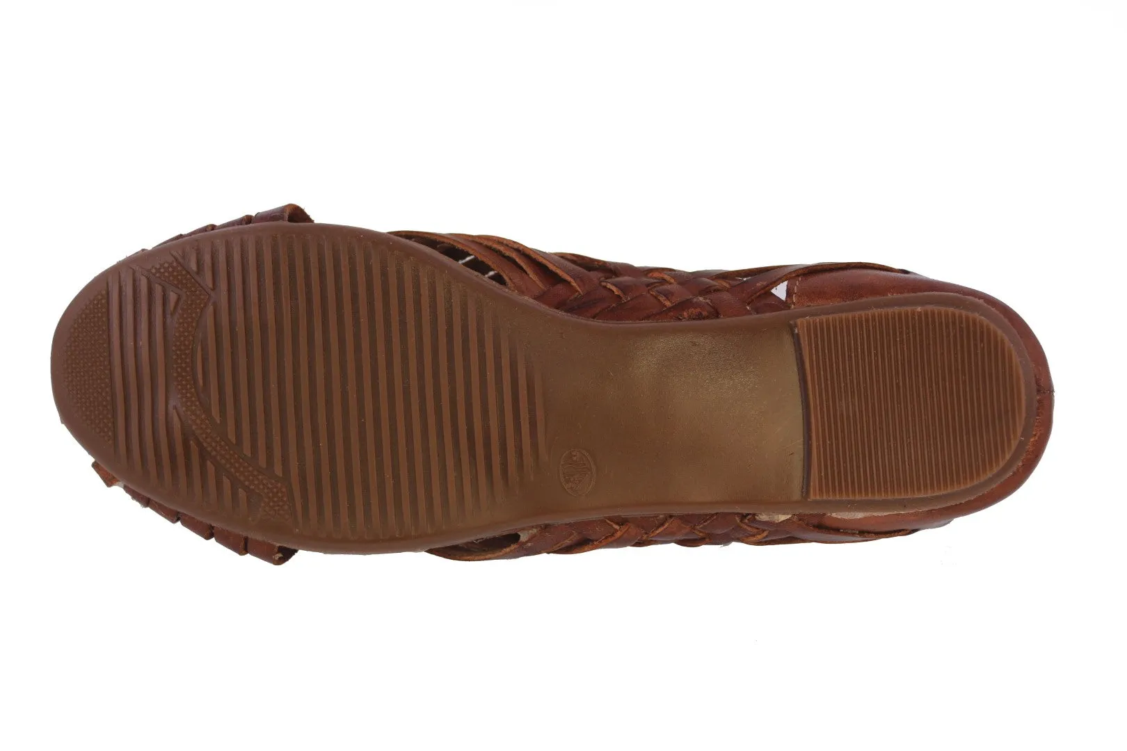 Womens 106F Cognac Authentic Huaraches Real Leather Sandals