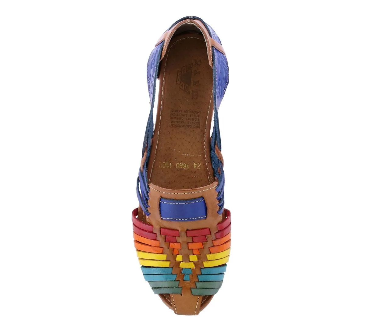 Womens 113 Rainbow Authentic Huaraches Real Leather Sandals