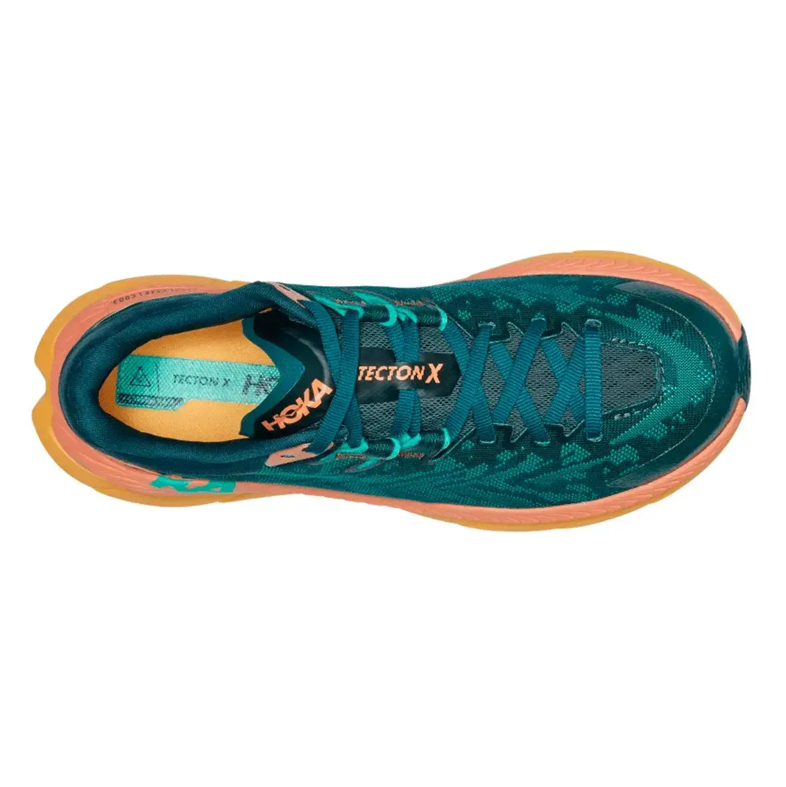 Womens Hoka Tecton X - Deep Teal / Water Garden