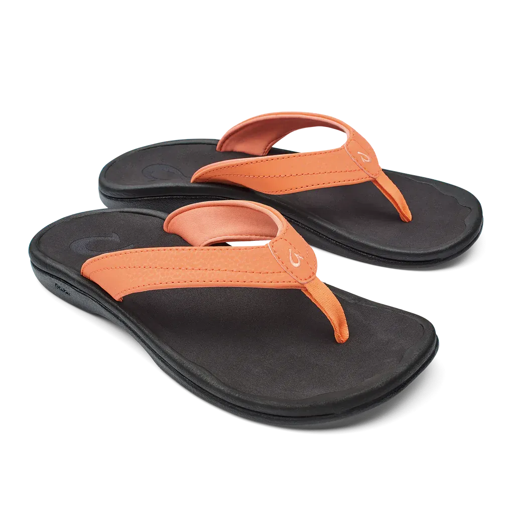 Women's Olukai 'Ohana Color: Shell Coral / Black